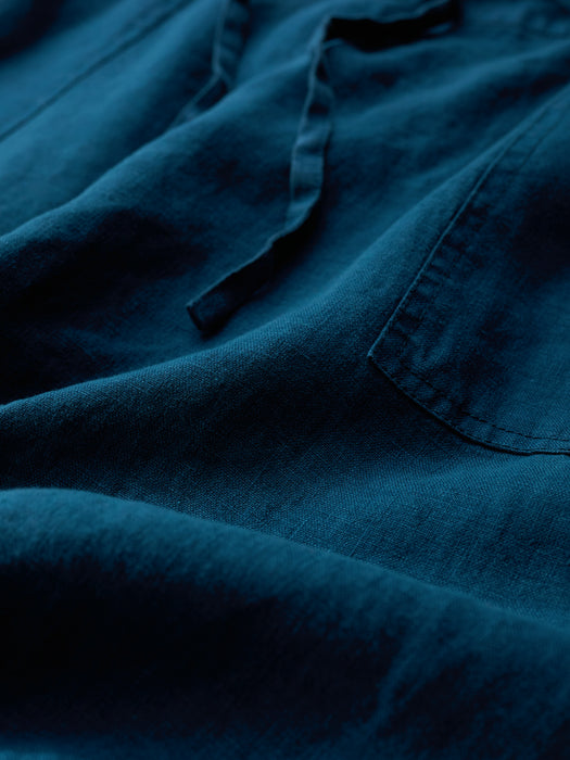 SeasSeasalt Women's Pepper Moth Linen Skirt In Ocean Drift