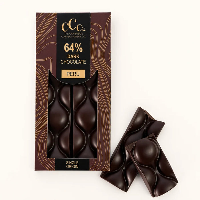 Cambridge Confectionery Company 64% Dark Chocolate Bar 100g - Peru