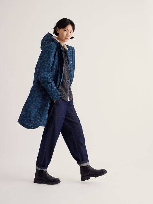 Seasalt Women's Plant Hunter 2 Waterproof Parka Coat In Patchwork Bloom Squall