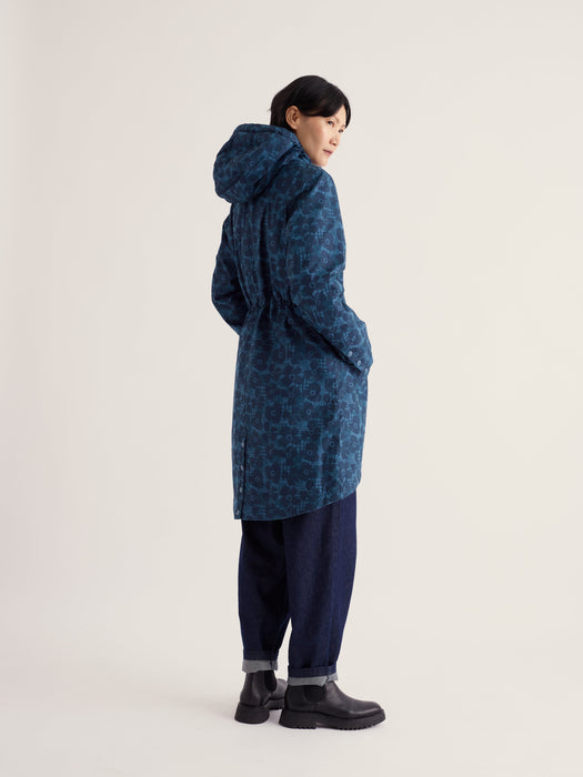 Seasalt Women's Plant Hunter 2 Waterproof Parka Coat In Patchwork Bloom Squall