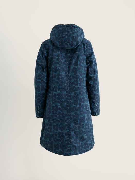 Seasalt Women's Plant Hunter 2 Waterproof Parka Coat In Patchwork Bloom Squall