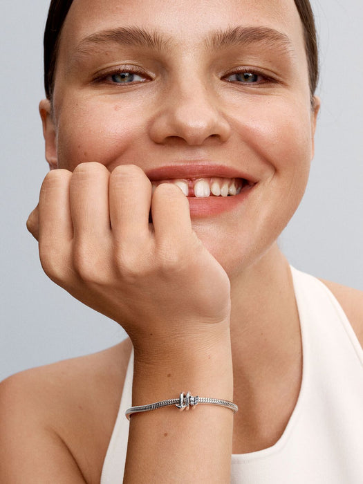 Pandora Twisting Arrow Silver Charm