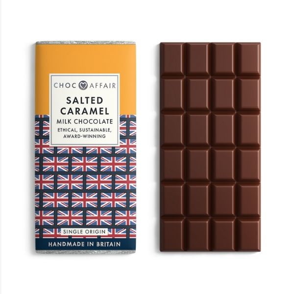 Choc Affair Salted Caramel Milk Chocolate Bar