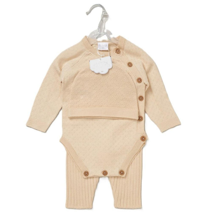 True Knit Cotton Set Beige
