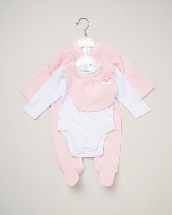 Elizabeth Anne Heart Textured Layette Set