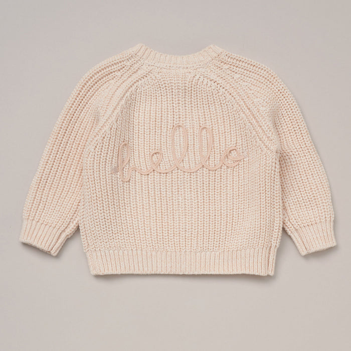 Rock-a-Bye Baby Cream Hello Cardigan
