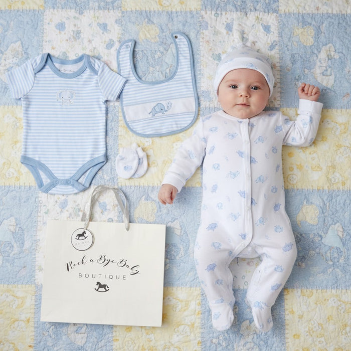 Rock-a-Bye Baby 5 Piece Layette Set - Elephant