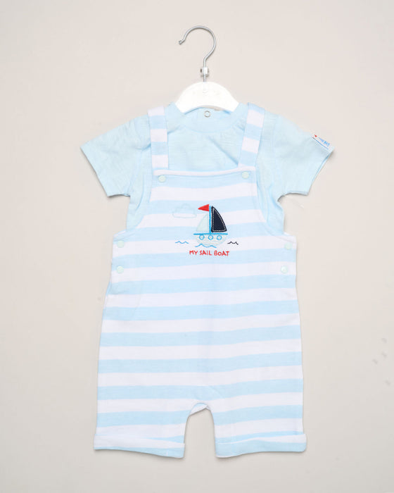 Elizabeth Anne Sailboat Dungaree Set