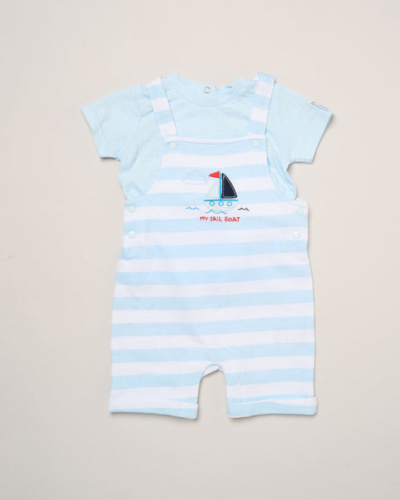 Elizabeth Anne Sailboat Dungaree Set