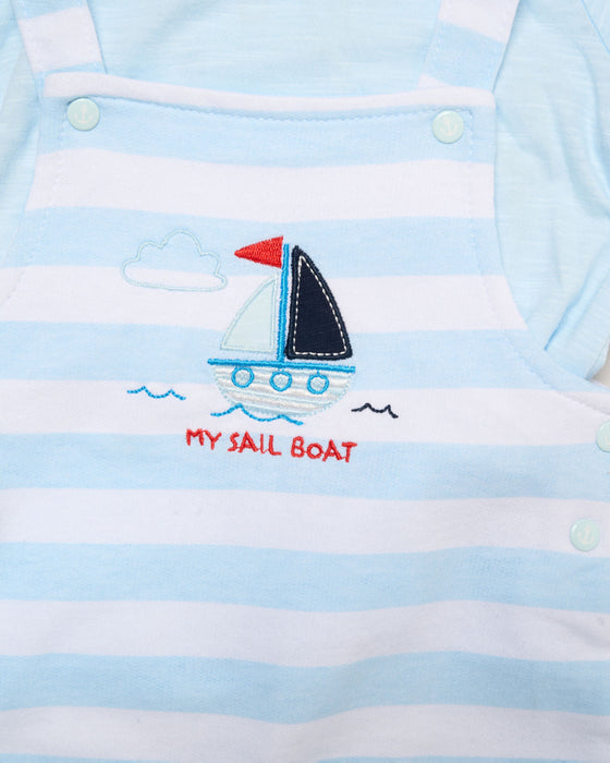 Elizabeth Anne Sailboat Dungaree Set