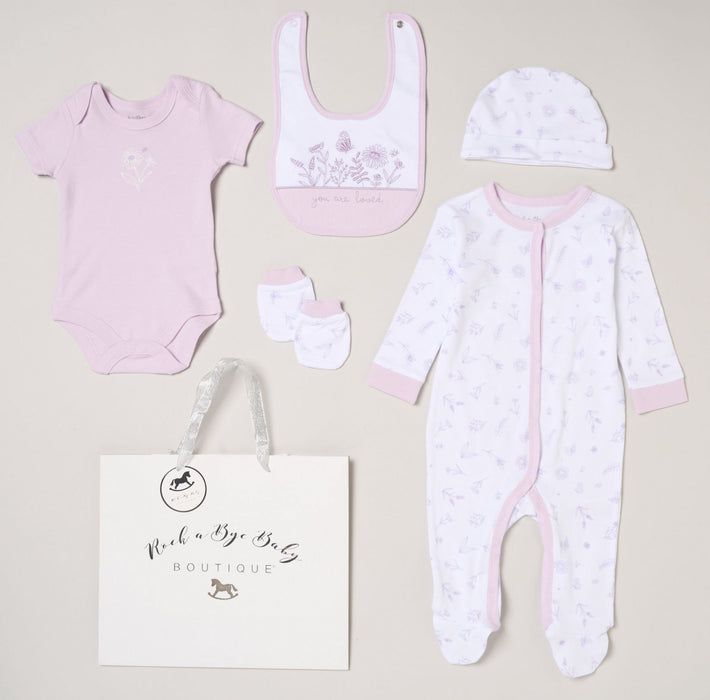 Elizabeth Anne "You Are Loved" 5 Piece Layette Set