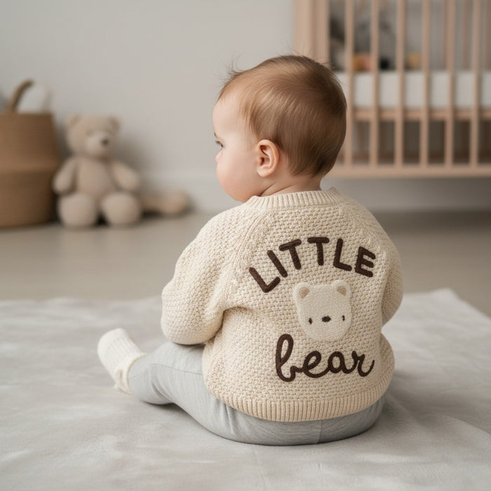 Elizabeth Anne Cream "Little Bear" Cardigan