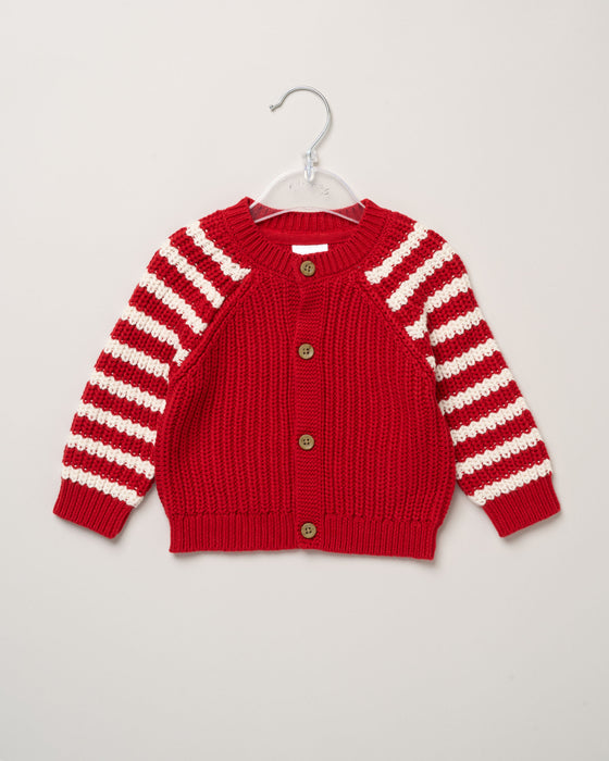 Elizabeth Anne Red "Ho Ho Ho" Cotton Cardigan