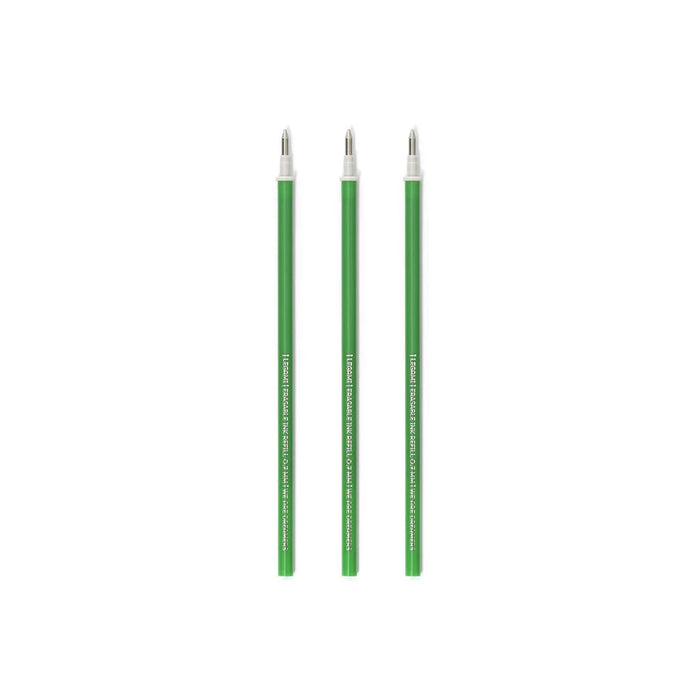 Legami Green Erasable Gel Pen Refills - 3 Pack