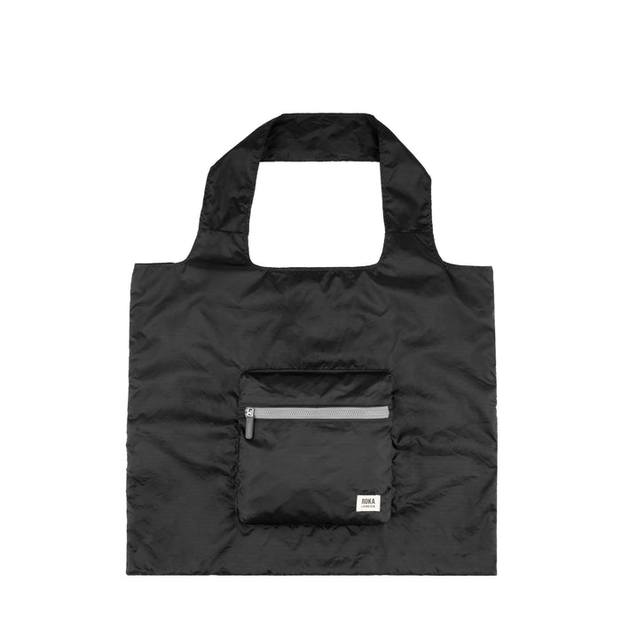 ROKA Borough Black Recycled Nylon Ripstop Bag