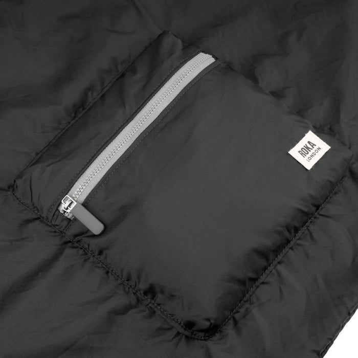 ROKA Borough Black Recycled Nylon Ripstop Bag