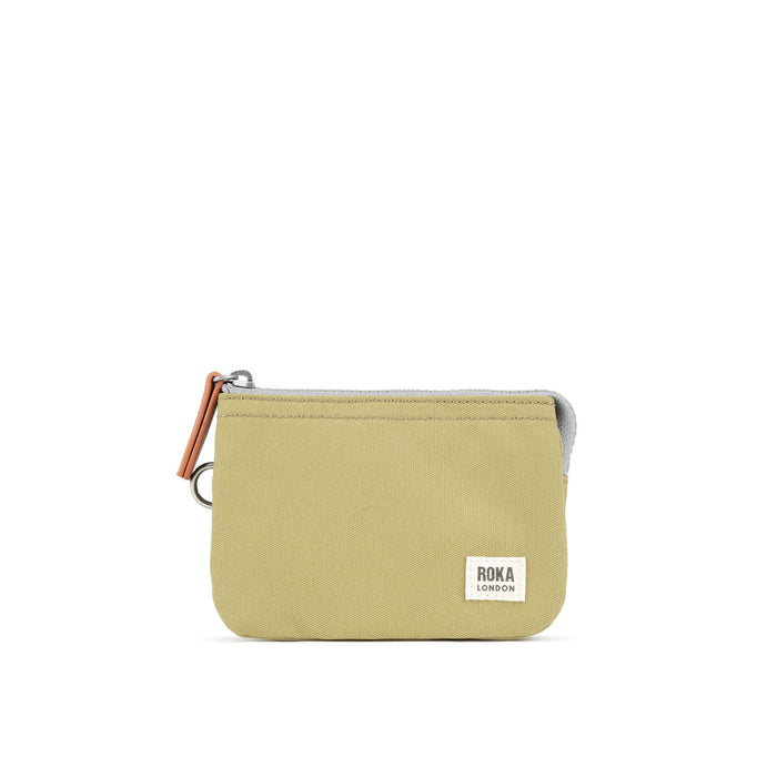 ROKA Carnaby Khaki Taslon Small Wallet