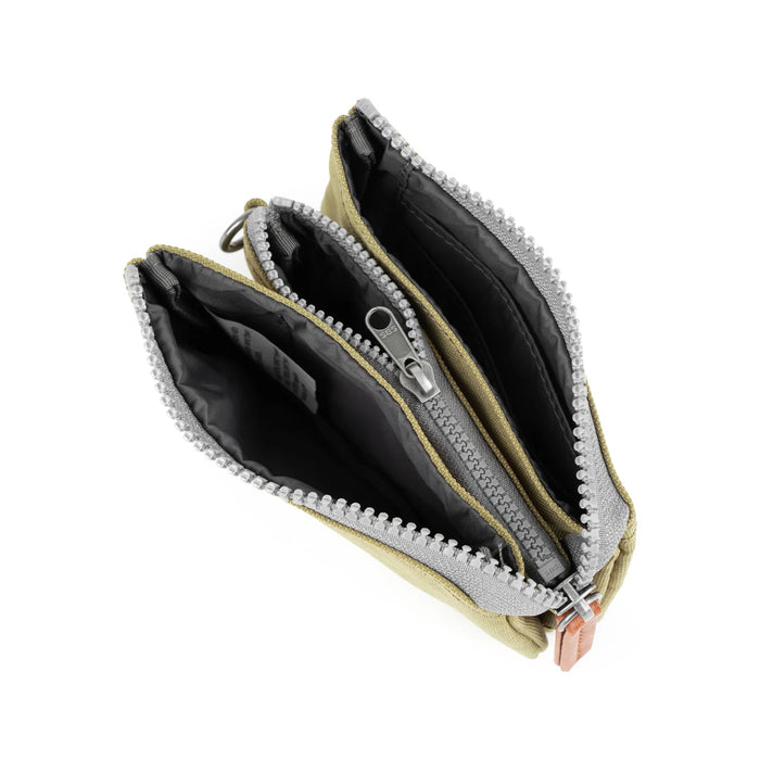 ROKA Carnaby Khaki Taslon Small Wallet