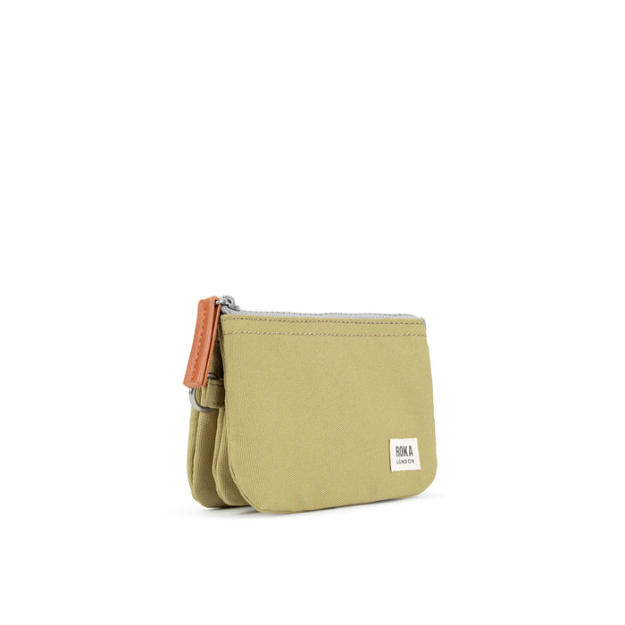 ROKA Carnaby Khaki Taslon Small Wallet