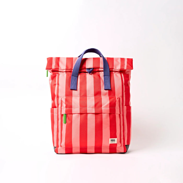 ROKA Bags Canfield Roll Top Backpack in Circus Print Nylon Small