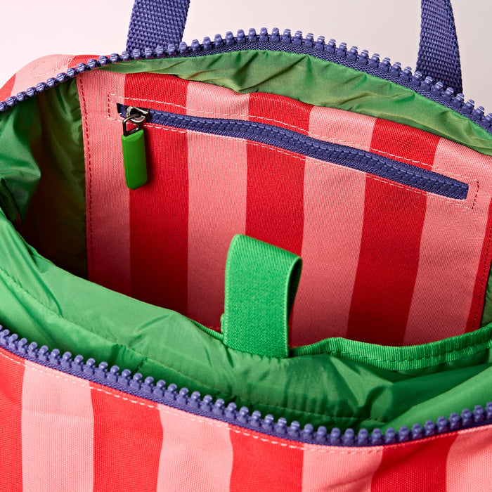 ROKA Bags Canfield Roll Top Backpack in Circus Print Nylon Small