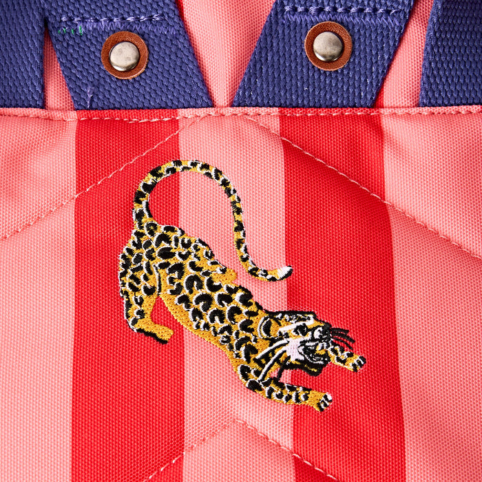 ROKA Bags Canfield Roll Top Backpack in Circus Print Nylon Small