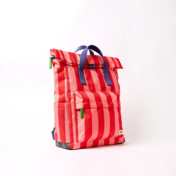 ROKA Bags Canfield Roll Top Backpack in Circus Print Nylon Small