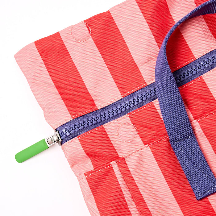 ROKA Bags Canfield Roll Top Backpack in Circus Print Nylon Small