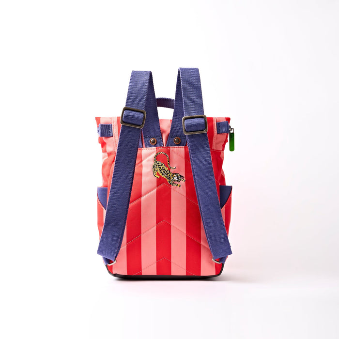ROKA Bags Canfield Roll Top Backpack in Circus Print Nylon Small
