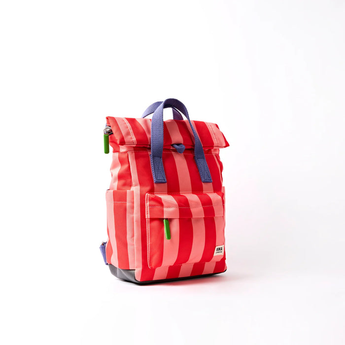 ROKA Bags Canfield Roll Top Backpack in Circus Print Nylon Small