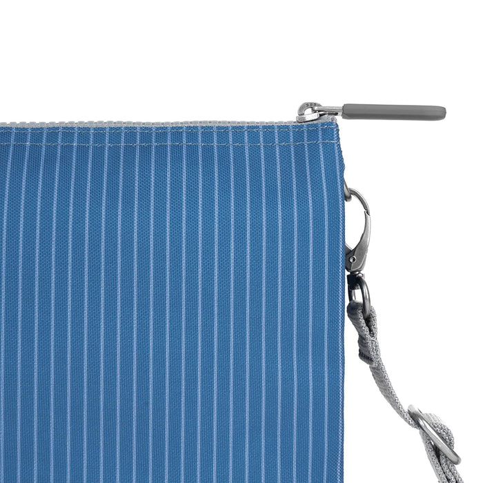 ROKA Carnaby Crossbody XL Medium Wash Denim Recycled Canvas Bag