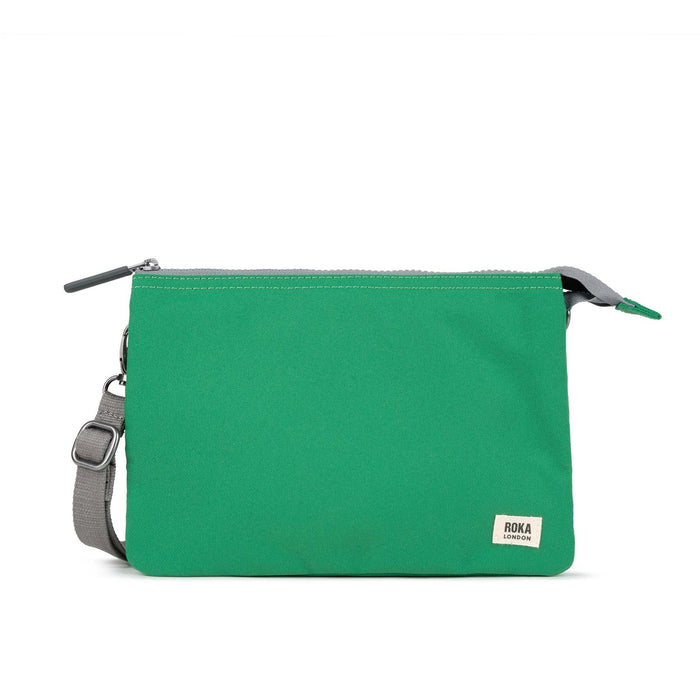 ROKA Carnaby Crossbody XL Mountain Green Recycled Canvas Bag
