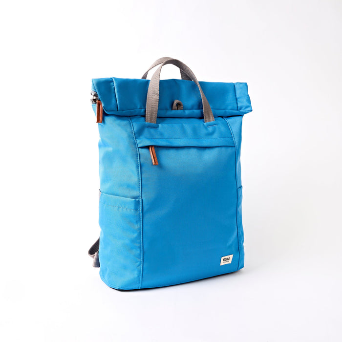 ROKA Finchley Backpack in Malibu Blue Canvas Medium
