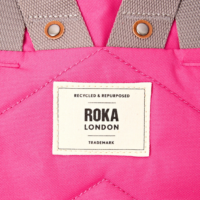 ROKA Finchley Backpack in Granita Red Canvas Small