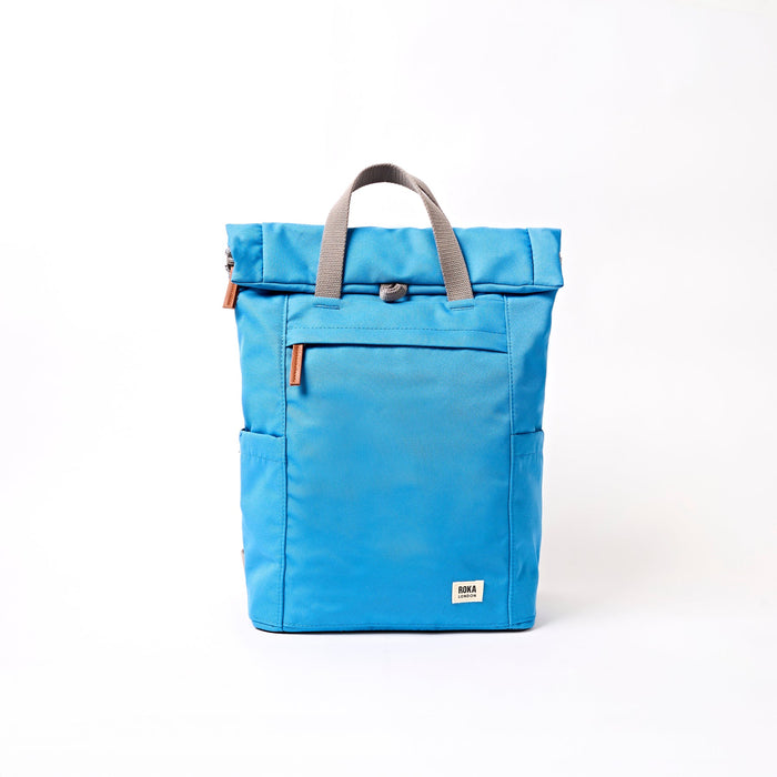 ROKA Finchley Backpack in Malibu Blue Canvas Medium