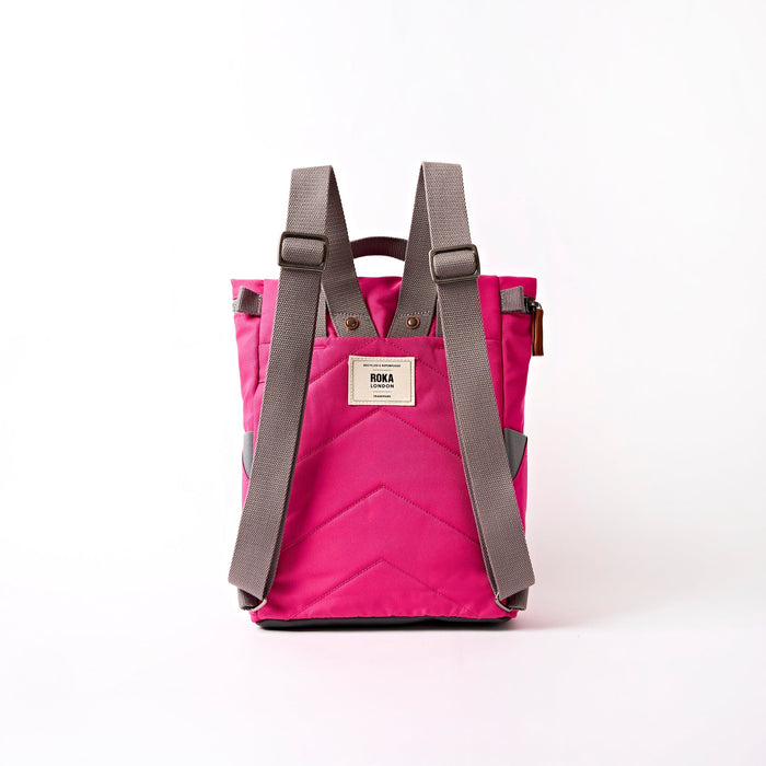 ROKA Finchley Backpack in Granita Red Canvas Small