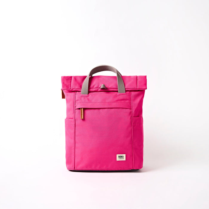 ROKA Finchley Backpack in Granita Red Canvas Small
