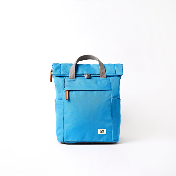 ROKA Finchley Backpack in Malibu Blue Canvas Medium