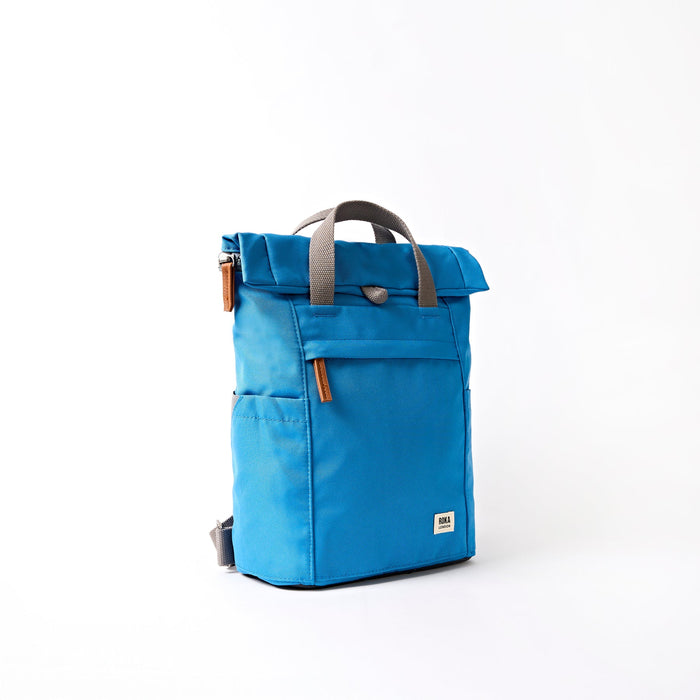 ROKA Finchley Backpack in Malibu Blue Canvas Medium
