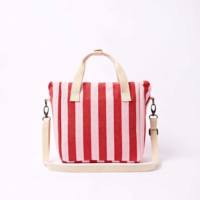 ROKA Hampstead Lunch Bag in Strawberry Stripe Cotton Canvas