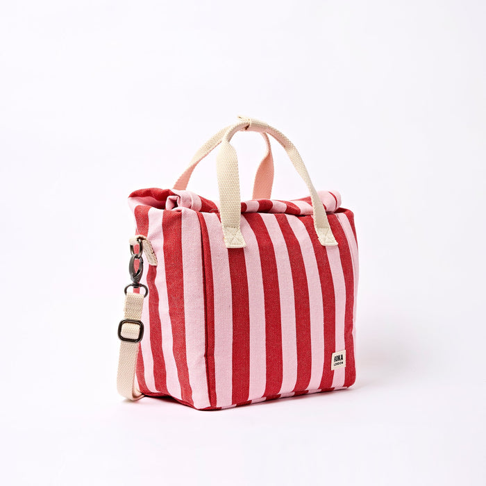 ROKA Hampstead Lunch Bag in Strawberry Stripe Cotton Canvas