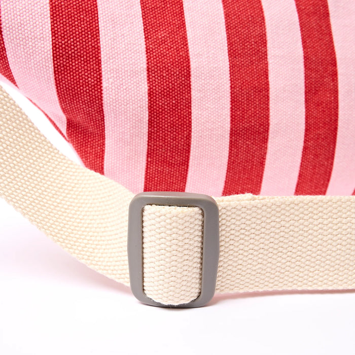 ROKA Mill Hill Crossbody Bag in Strawberry Stripe Cotton Canvas Small