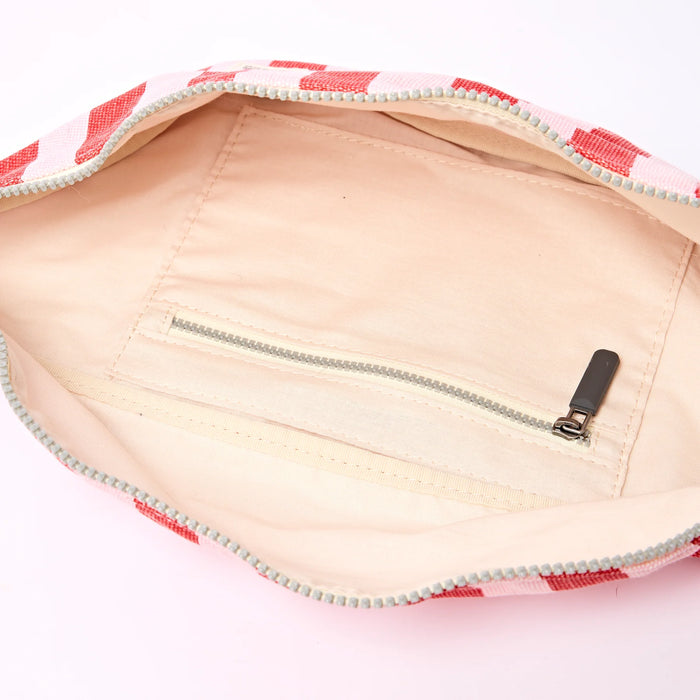 ROKA Mill Hill Crossbody Bag in Strawberry Stripe Cotton Canvas Small