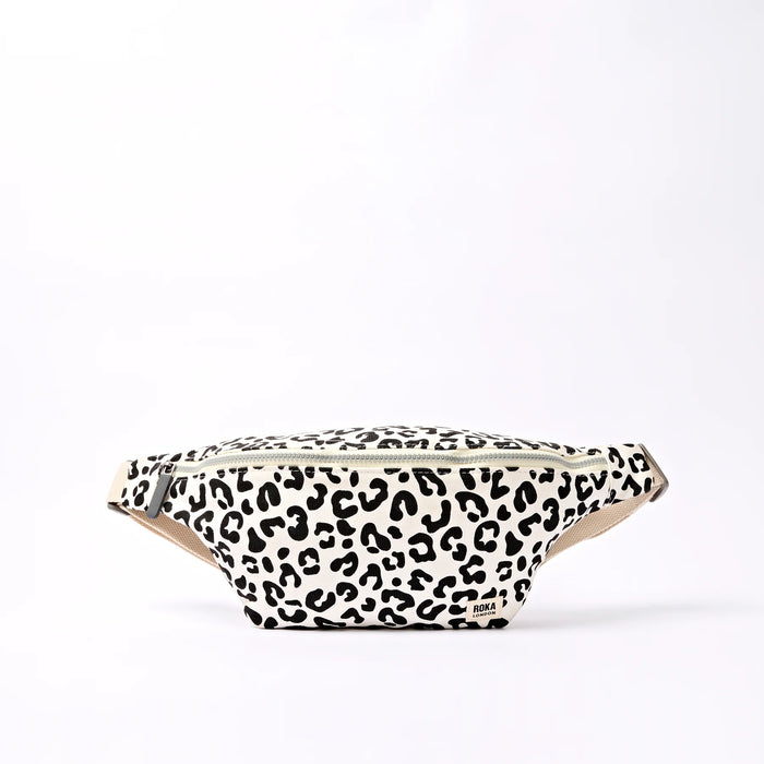 ROKA Mill Hill Crossbody Bag in Summer Leopard Cotton Canvas Small