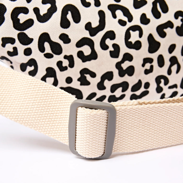 ROKA Mill Hill Crossbody Bag in Summer Leopard Cotton Canvas Small