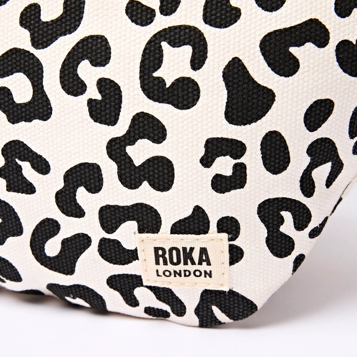 ROKA Mill Hill Crossbody Bag in Summer Leopard Cotton Canvas Small