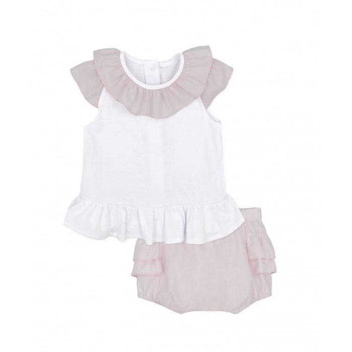 Rapife Begonia Pink T-Shirt And Bloomers Set