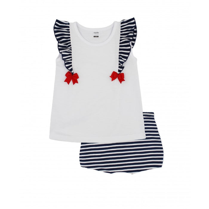 Rapife Blue Striped T-Shirt And Bloomers