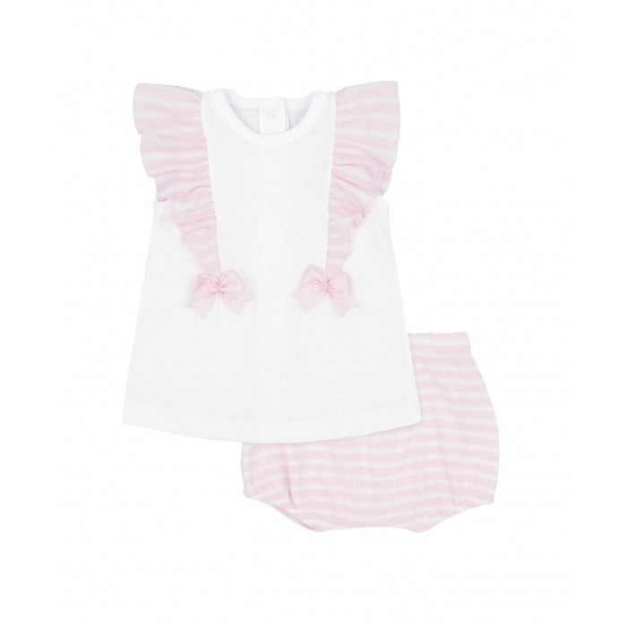 Rapife Pink Striped T-Shirt And Bloomers