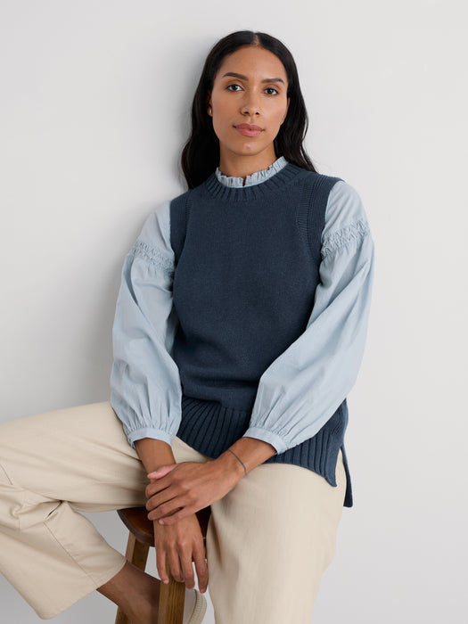 Seasalt Women's Redstart Knitted Vest In Maritime